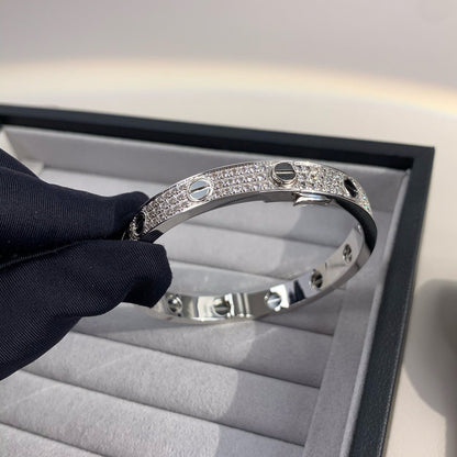 ˇGilded EraˇLOVE BRACELET 6.1MM DIAMOND-PAVED CERAMIC