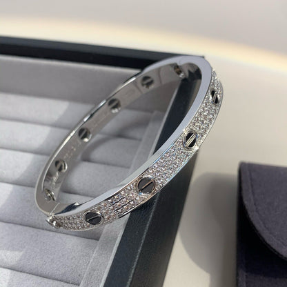 ˇGilded EraˇLOVE BRACELET 6.1MM DIAMOND-PAVED CERAMIC