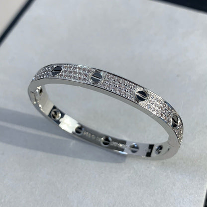 ˇGilded EraˇLOVE BRACELET 6.1MM DIAMOND-PAVED CERAMIC
