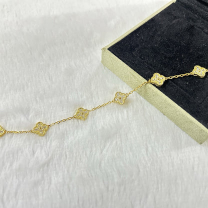 ˇGilded EraˇCLOVER 6 MOTIF DIAMOND BRACELET