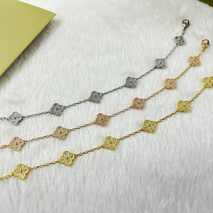 ˇGilded EraˇCLOVER 6 MOTIF DIAMOND BRACELET