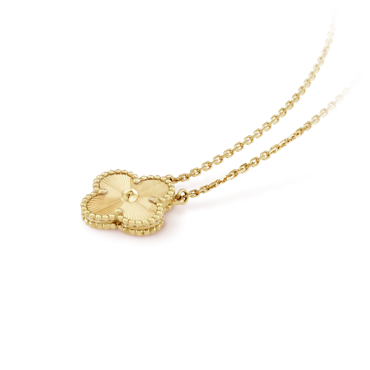 ˇGilded EraˇCLOVER 15MM LASER NECKLACE