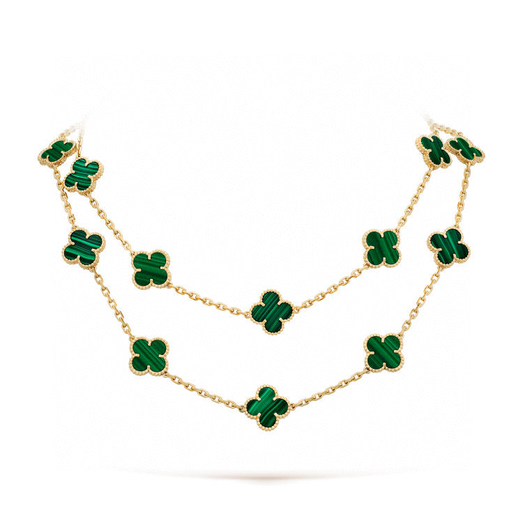 ˇGilded EraˇCLOVER 20 MOTIFS MALACHITE GOLD