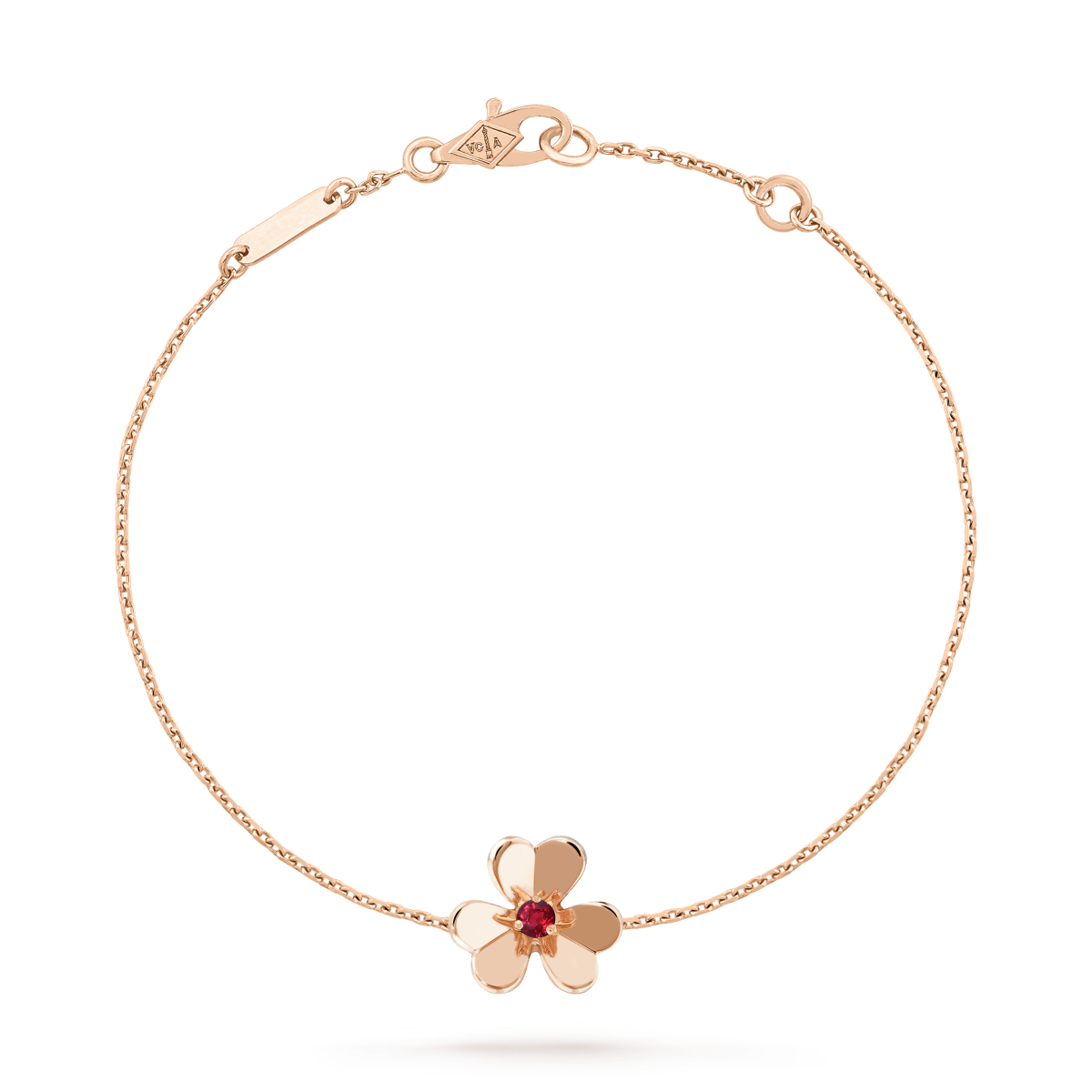 ˇGilded EraˇFRIVOLE GOLD FLOWER PINK MALACHITE BRACELET