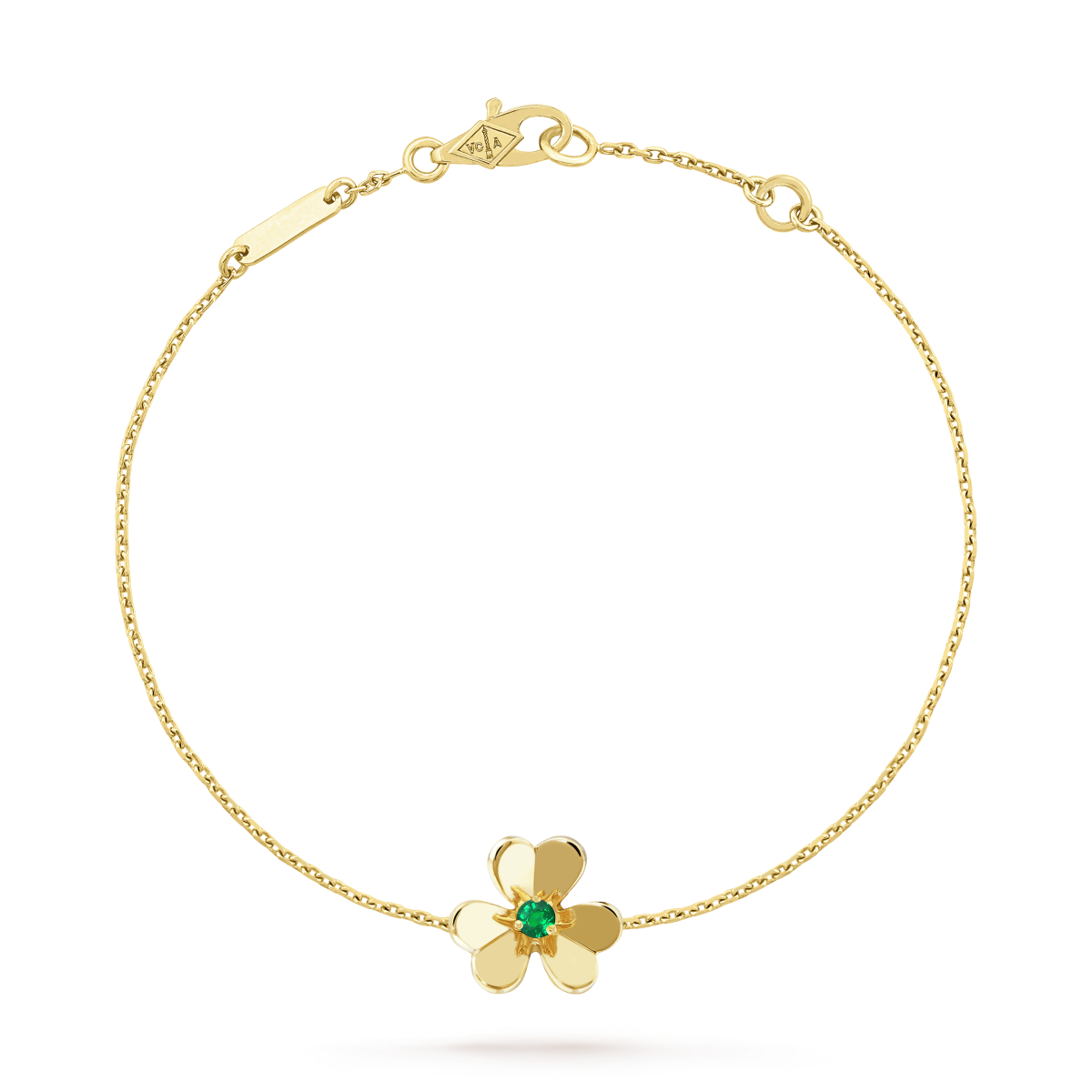 ˇGilded EraˇFRIVOLE GOLD FLOWER PINK MALACHITE BRACELET