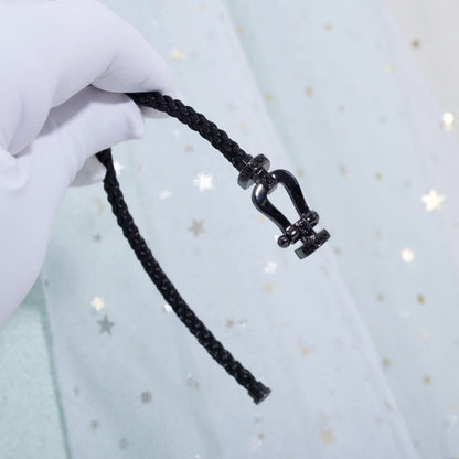 ˇGilded EraˇFORCE LARGE SERIES HORSESHOE BLACK SAMURAI BRACELET