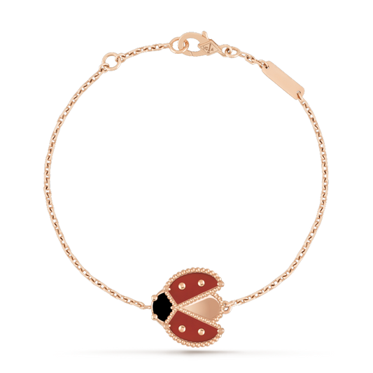 ˇGilded EraˇLUCKY SPRING 1 MOTIF PINK GOLD BRACELET