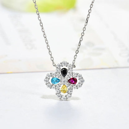ˇGilded EraˇLOOP NECKLACE FULL MOTIF DIAMOND 16MM MULTIPLE COLORS