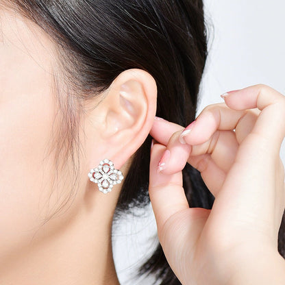 ˇGilded EraˇLOOP EARRINGS FULL MOTIF DIAMOND 16MM