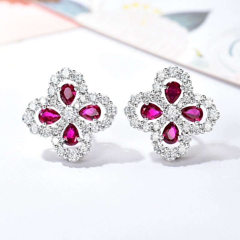ˇGilded EraˇLOOP EARRINGS FULL MOTIF DIAMOND 16MM