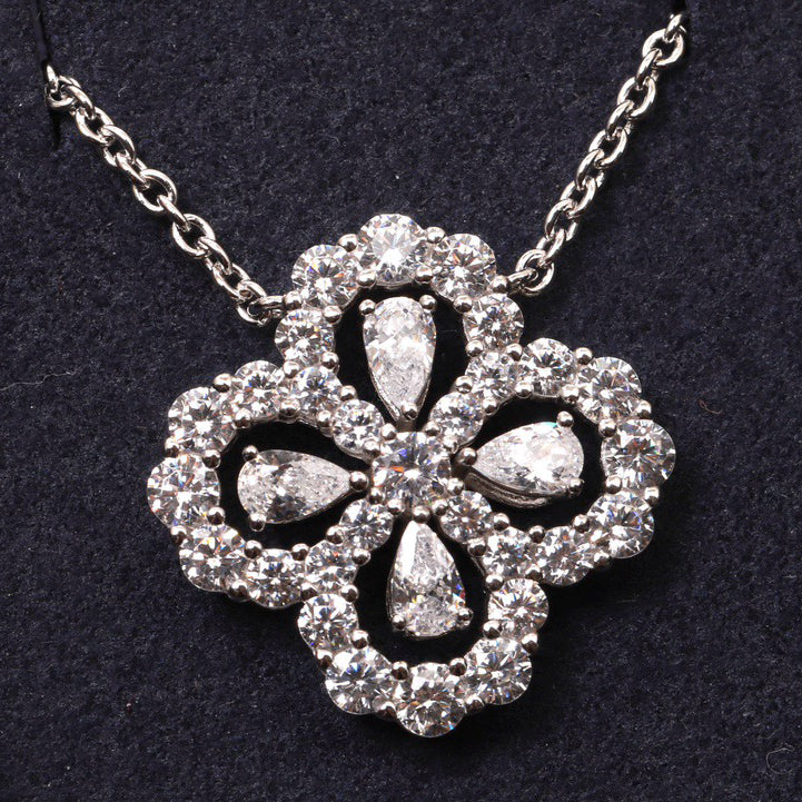 ˇGilded EraˇLOOP NECKLACE FULL MOTIF DIAMOND 16MM MULTIPLE COLORS