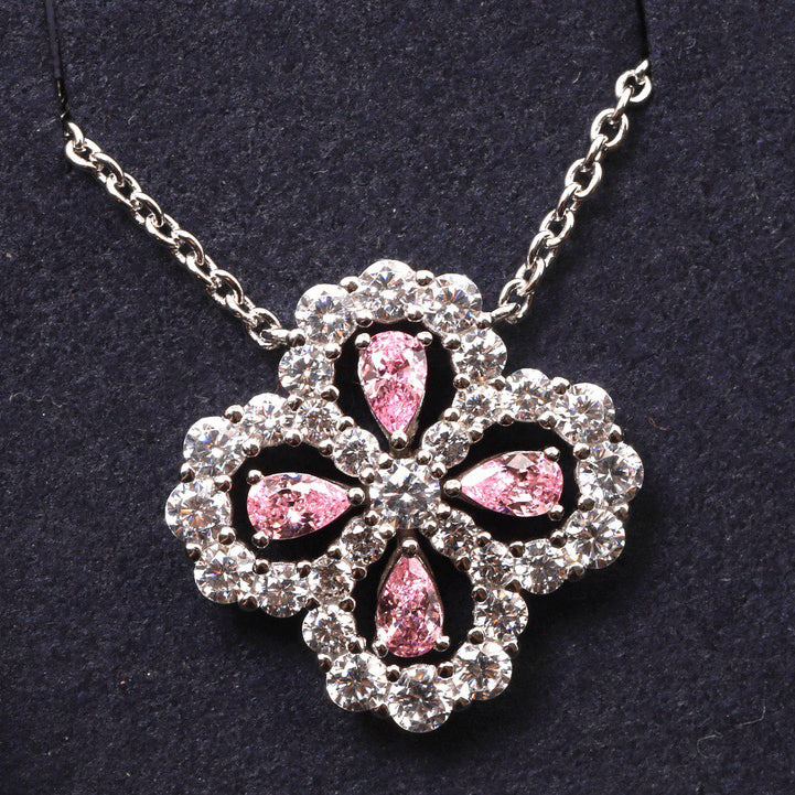 ˇGilded EraˇLOOP NECKLACE FULL MOTIF DIAMOND 16MM MULTIPLE COLORS