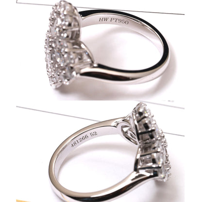 ˇGilded EraˇLOOP RING FULL MOTIF DIAMOND 16MM SILVE