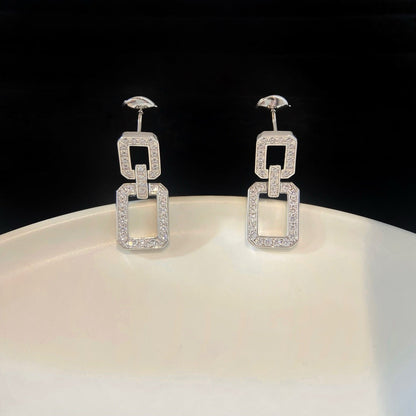 ˇGilded EraˇLINKS MEDIUM EARRINGS DIAMOND