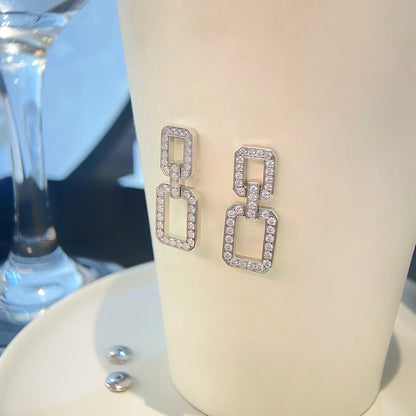 ˇGilded EraˇLINKS MEDIUM EARRINGS DIAMOND