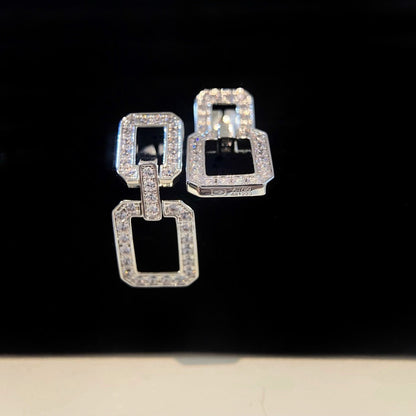 ˇGilded EraˇLINKS MEDIUM EARRINGS DIAMOND