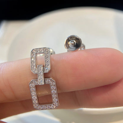 ˇGilded EraˇLINKS MEDIUM EARRINGS DIAMOND