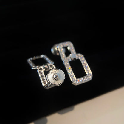 ˇGilded EraˇLINKS MEDIUM EARRINGS DIAMOND