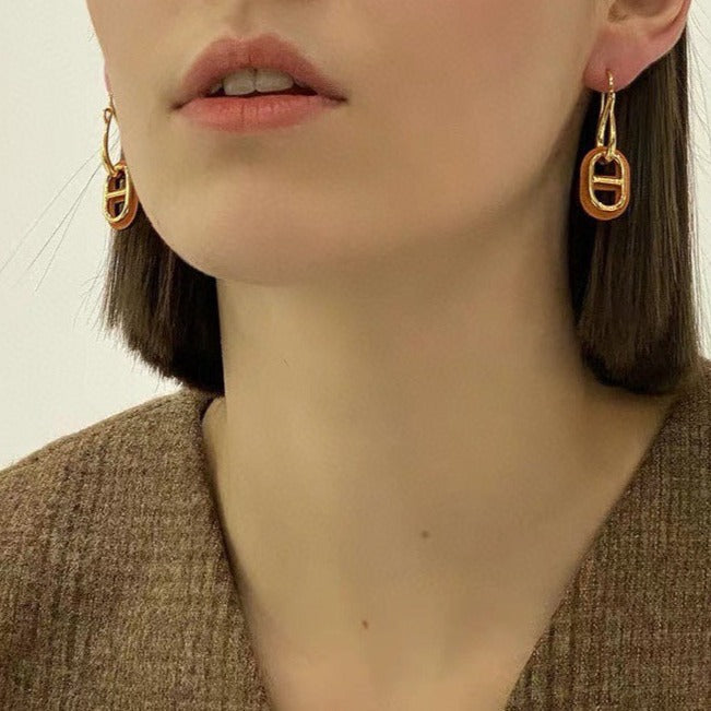 ˇGilded EraˇHM O'MAILLON GOLD EARRINGS