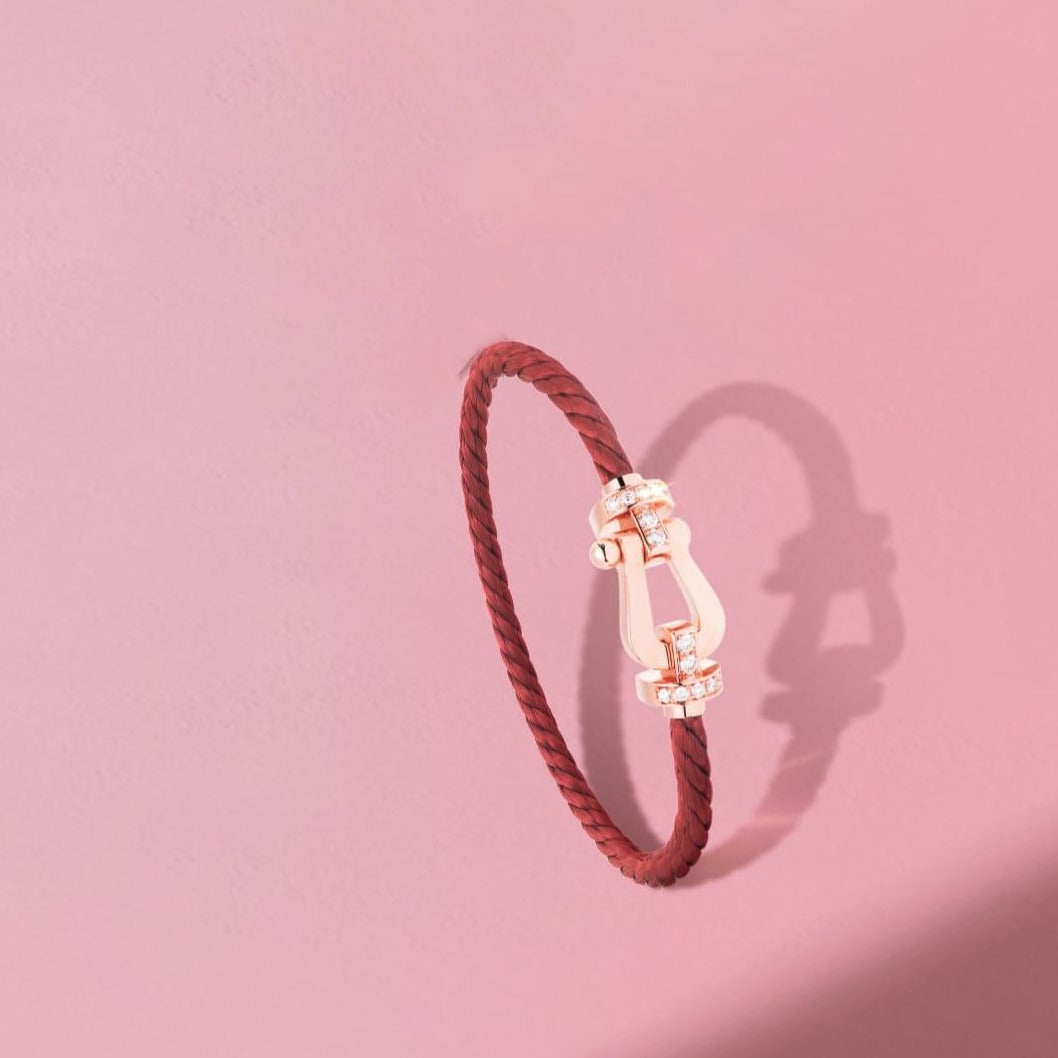ˇGilded EraˇFORCE 10 HALF DIAMOND PINK GOLD RED CORDERI LARGE AND MEDIUM MODEL