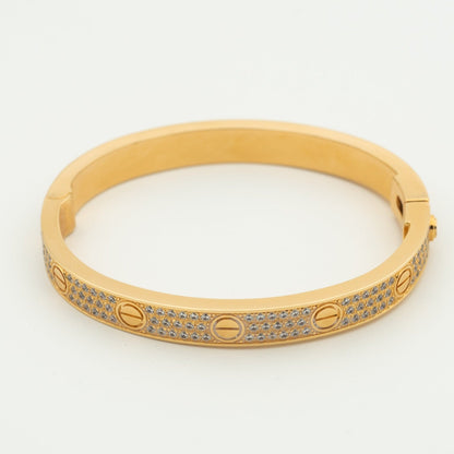 ˇGilded EraˇLOVE BRACELET 6.1MM DIAMOND-PAVED