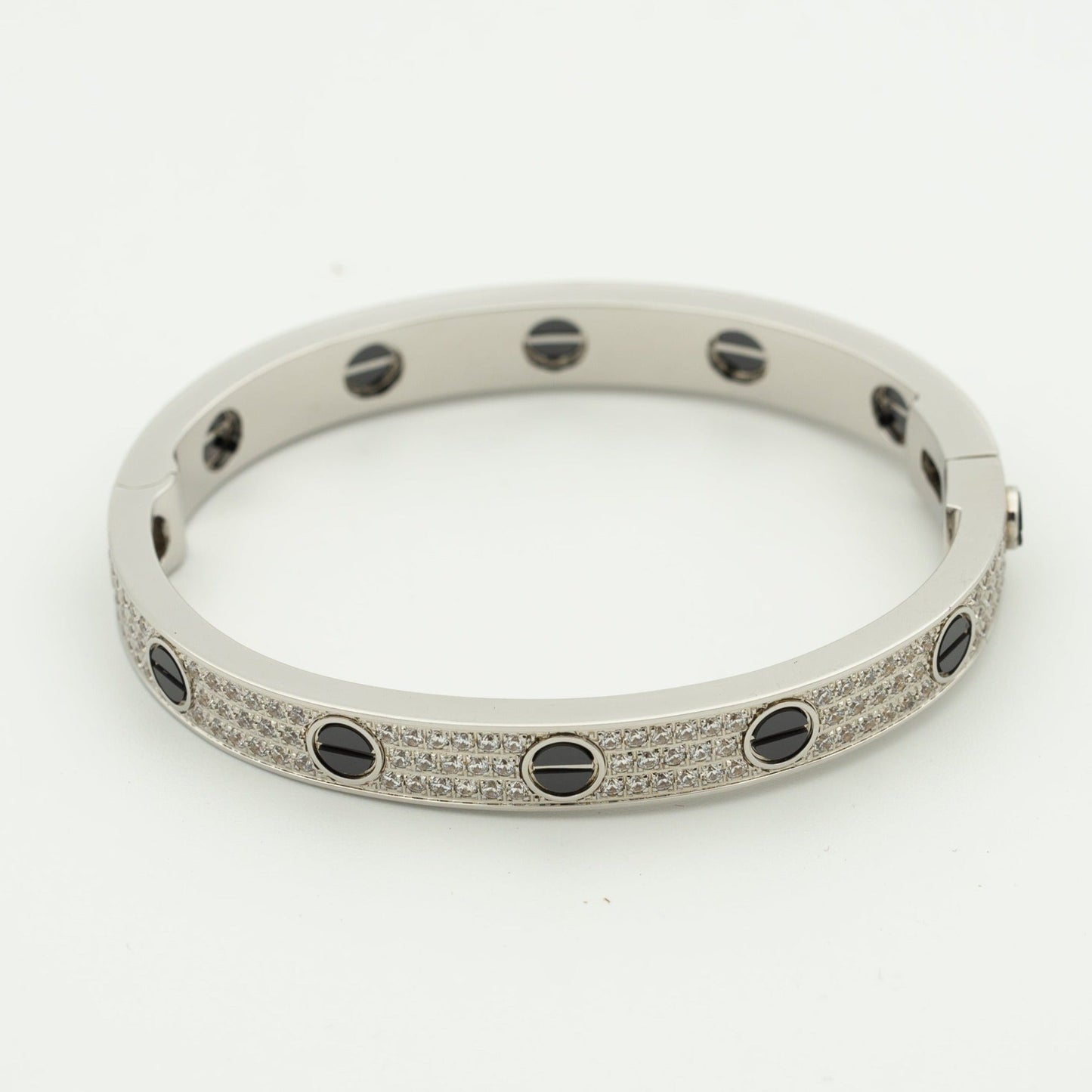 ˇGilded EraˇLOVE BRACELET 6.1MM DIAMOND-PAVED CERAMIC