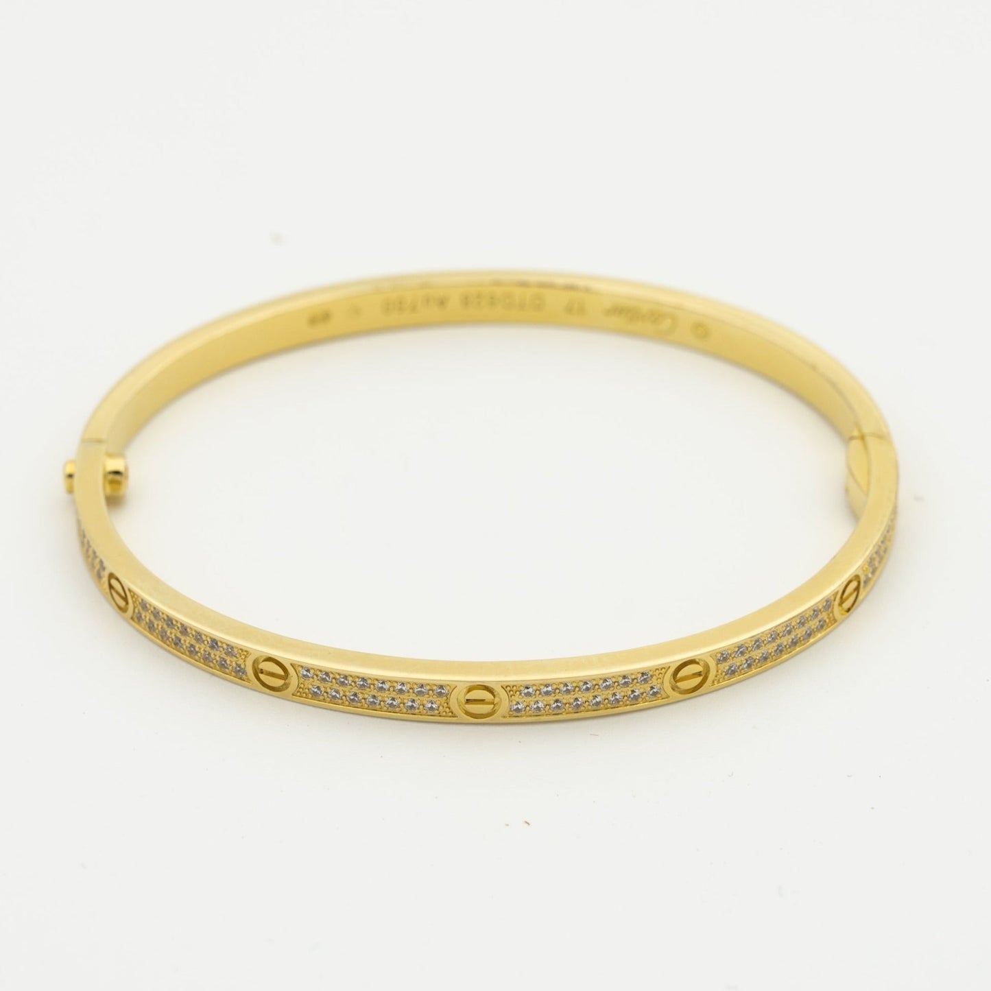 ˇGilded EraˇLOVE BRACELET 3.65MM DIAMOND-PAVED