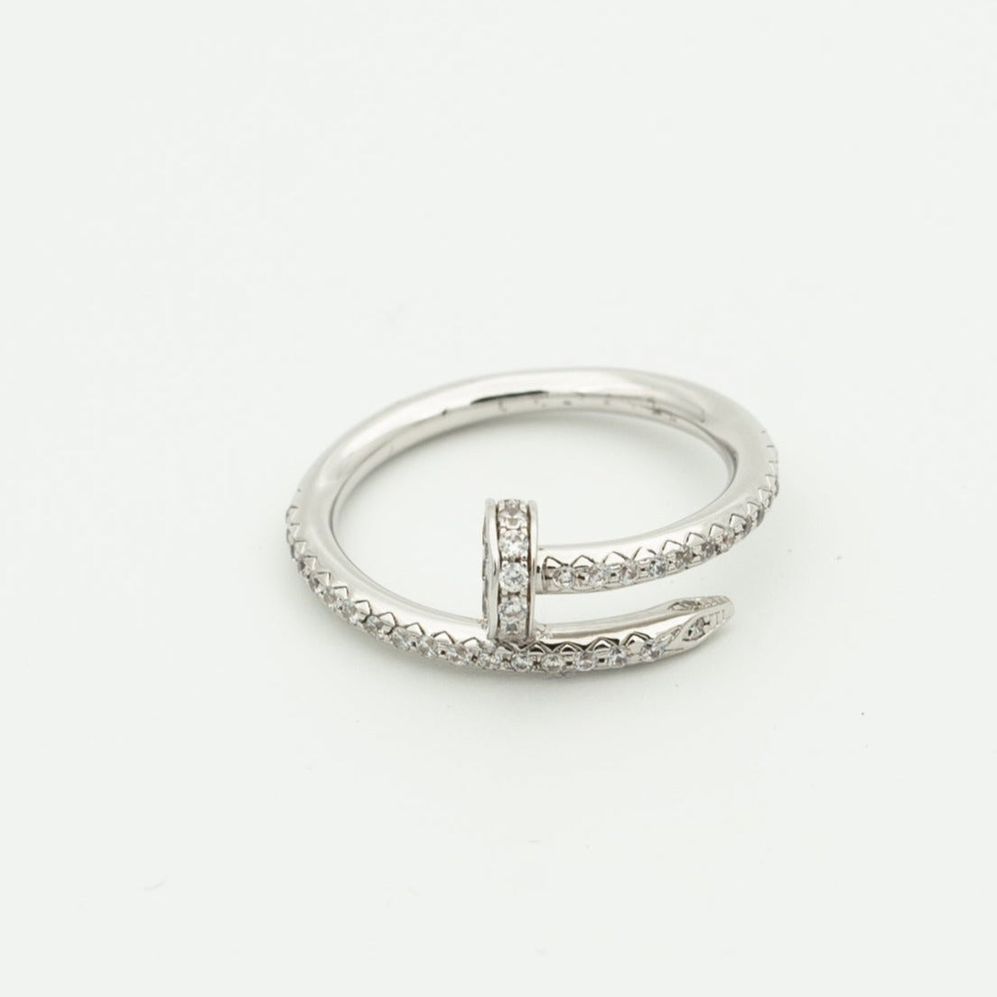 ˇGilded EraˇJUSTE RING 1.8MM SILVER DIAMONDS