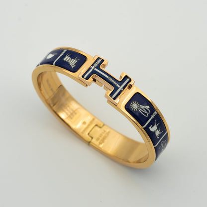 ˇGilded EraˇH BRACELET BLUE CERAMIC