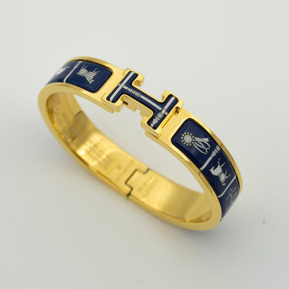 ˇGilded EraˇH BRACELET BLUE CERAMIC