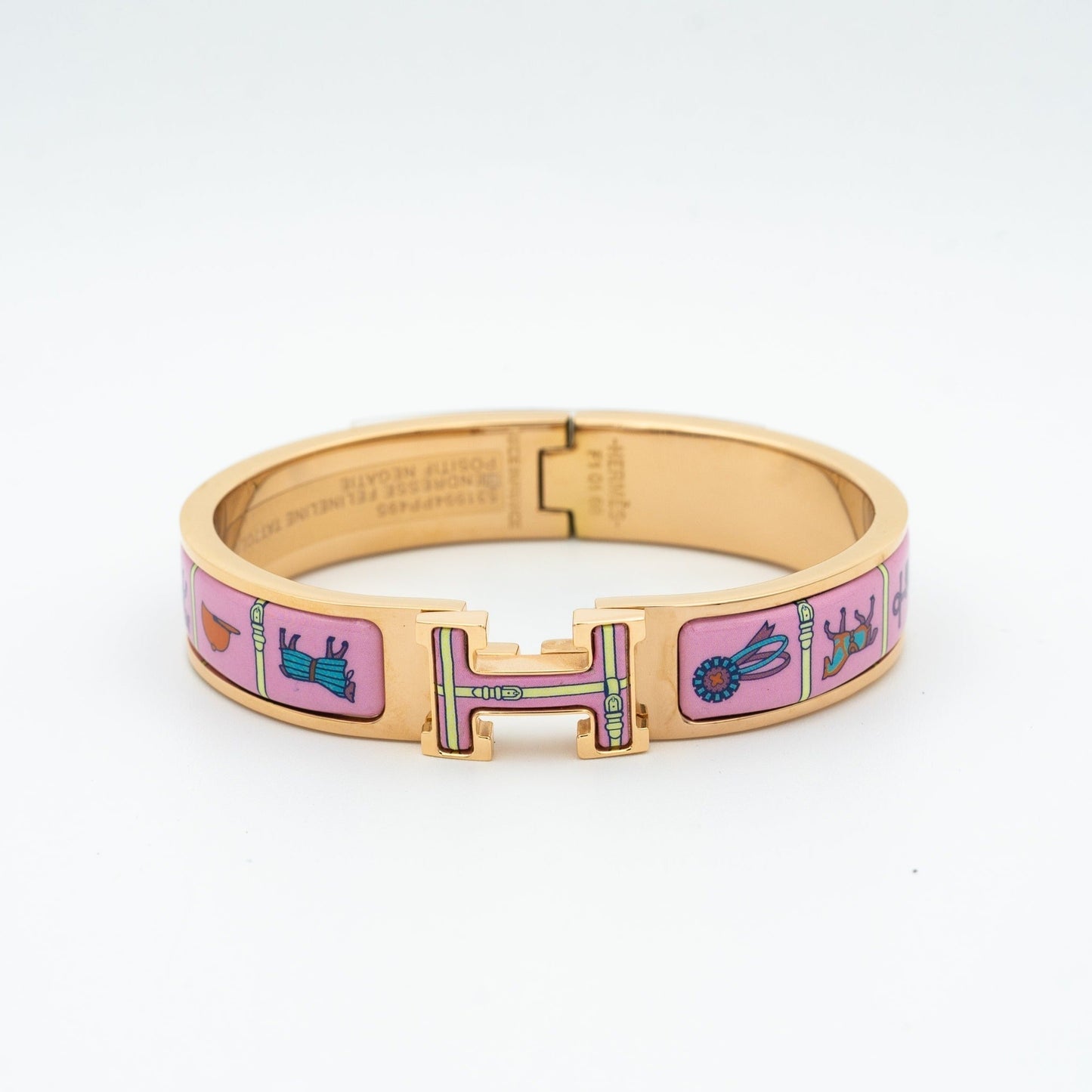 ˇGilded EraˇH PINK GOLD BRACELET PINK CERAMIC