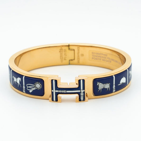ˇGilded EraˇH BRACELET BLUE CERAMIC