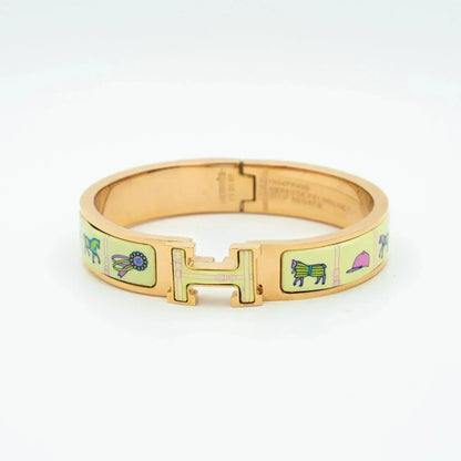 ˇGilded EraˇH PINK GOLD BRACELET CREAM CERAMIC