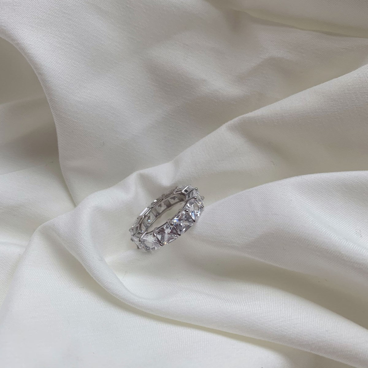 [STREET]Elegant Princess Cut Tennis Ring