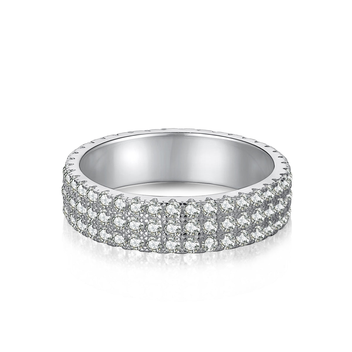 [STREET]Dainty Round Cut Tennis Ring