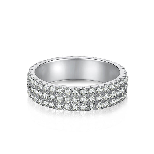 [STREET]Dainty Round Cut Tennis Ring