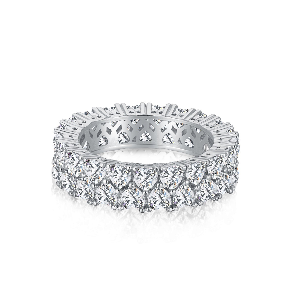 [STREET]Sparkling Full Heart Ring