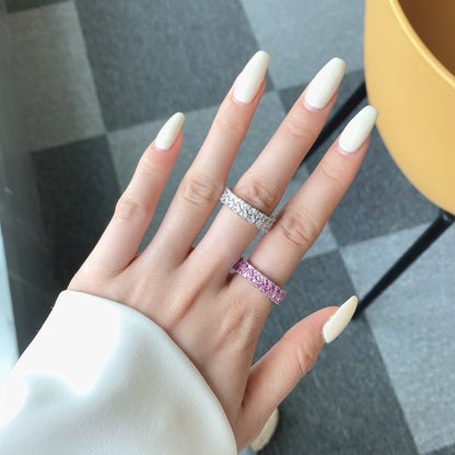 [STREET]Sparkling Full Heart Ring