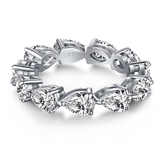 [STREET]Exquisite Pear Cut Tennis Ring
