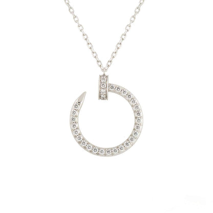 ˇGilded EraˇJUSTE NECKLACE SILVER DIAMONDS