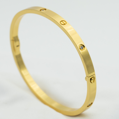 ˇGilded EraˇLOVE BRACELET 3.65MM 6 DIAMONDS