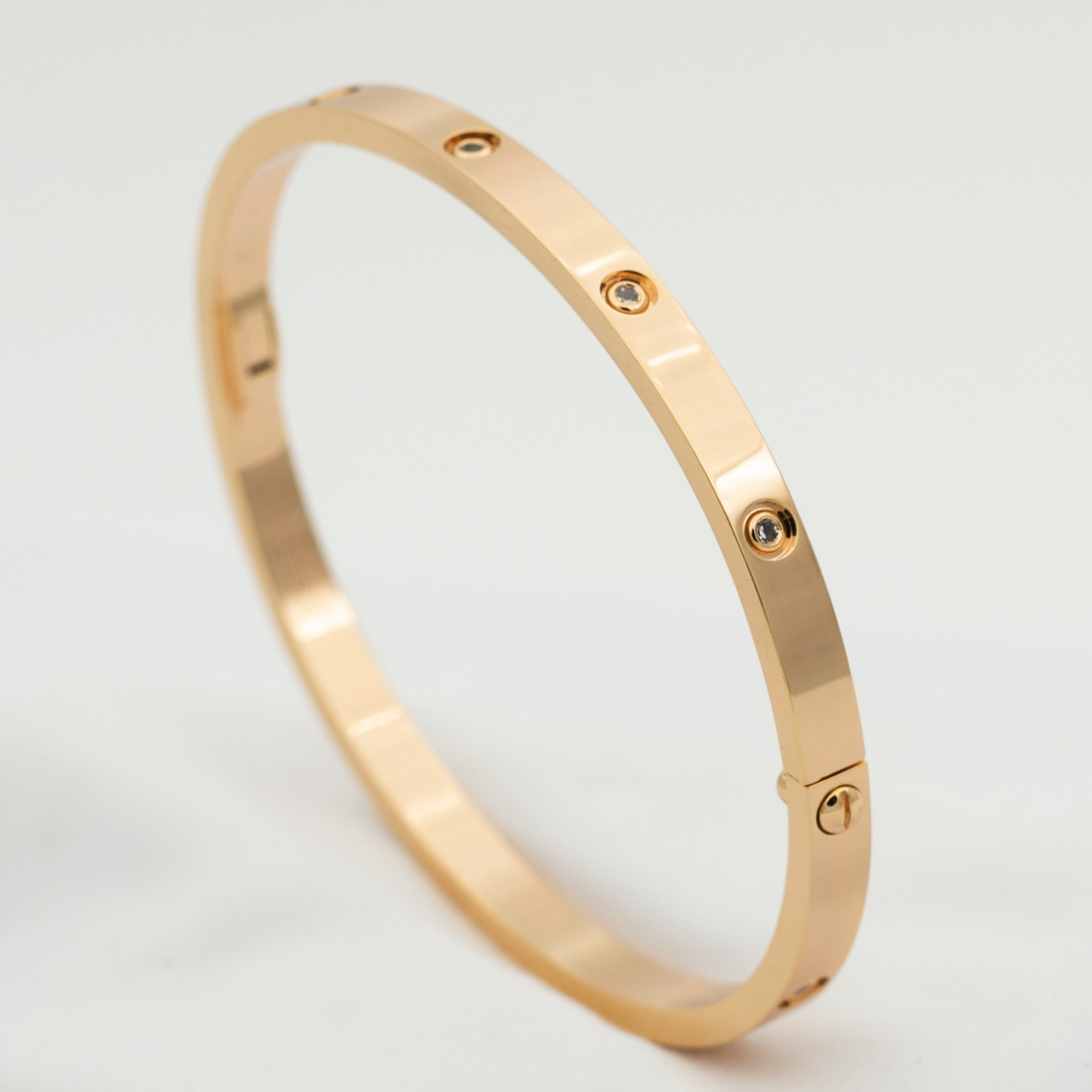 ˇGilded EraˇLOVE BRACELET 3.65MM 10 DIAMONDS