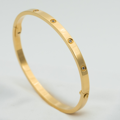 ˇGilded EraˇLOVE BRACELET 3.65MM 10 DIAMONDS
