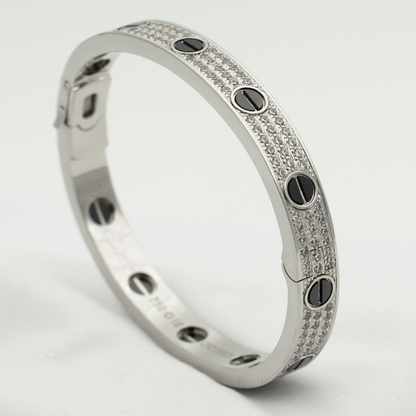 ˇGilded EraˇLOVE BRACELET 6.1MM DIAMOND-PAVED CERAMIC