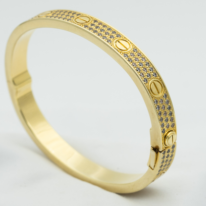 ˇGilded EraˇLOVE BRACELET 6.1MM DIAMOND-PAVED