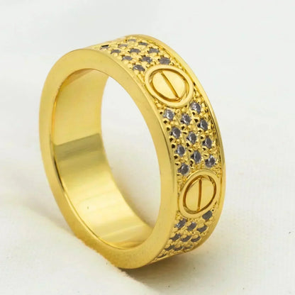 ˇGilded EraˇLOVE RING 5.5MM DIAMONDS PAVED