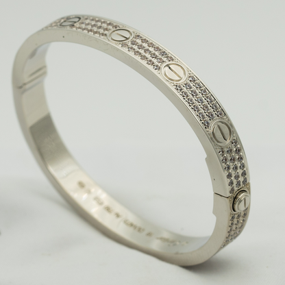 ˇGilded EraˇLOVE BRACELET 6.1MM DIAMOND-PAVED