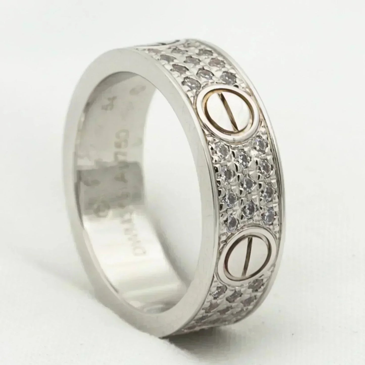 ˇGilded EraˇLOVE RING 5.5MM DIAMONDS PAVED