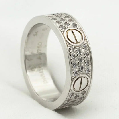 ˇGilded EraˇLOVE RING 5.5MM DIAMONDS PAVED