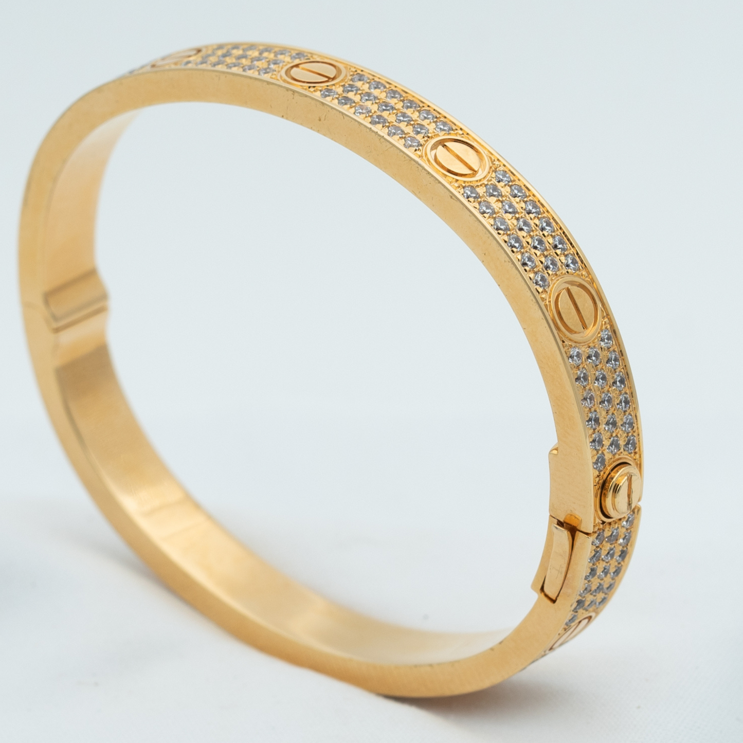 ˇGilded EraˇLOVE BRACELET 6.1MM DIAMOND-PAVED